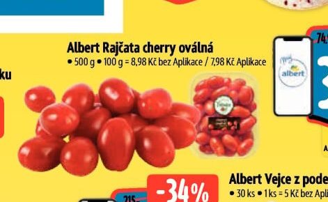 Albert Rajčata cherry oválná
