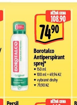 Borotalco Antiperspirant sprej - Albert akcniletaky.com