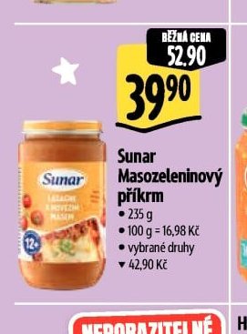 Sunar Masozeleninový příkrm