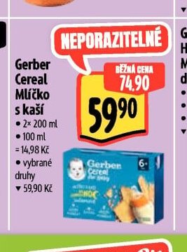Gerber Cereal Mlíčko s kaší