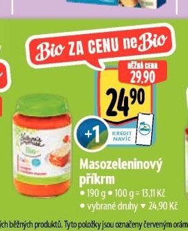 Nature's Promise Bio Baby Masozeleninový příkrm