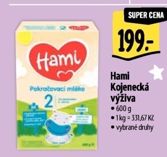 Kojenecká výživa Hami