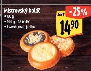 Koláč Mistrovský s náplní Albert