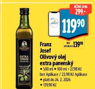 Olivový olej extra panenský Exclusive Franz Josef Kaiser