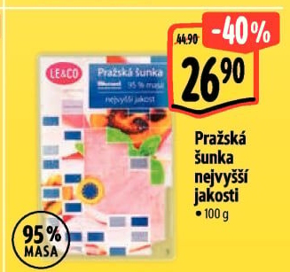 Šunka pražská nejvyšší jakosti LE&amp
