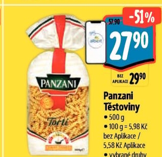 Těstoviny Panzani