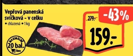 Vepřová panenská svíčková