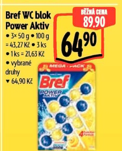 WC blok tuhý Power Aktiv Bref