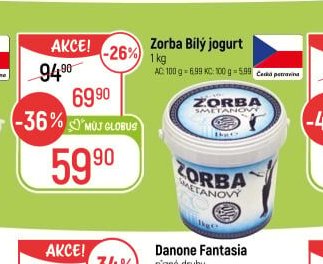 Zorba Bílý jogurt