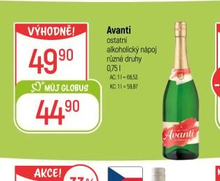 Avanti ostatní alkoholický nápoj