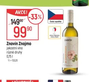 Znovín Znojmo jakostní víno