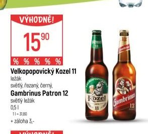 Velkopopovický Kozel 11, Gambrinus Patron 12
