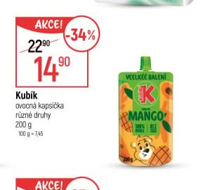 Kubik ovocná kapsička
