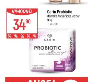 Carin Probiotic dámské hygienické vložky