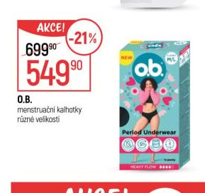 O.B. menstruační kalhotky