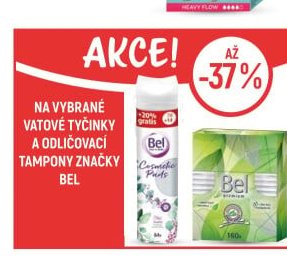 Bel vatové tyčinky a odličovací tampony