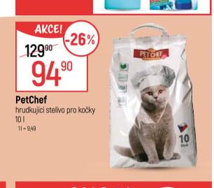 PetChef hrudkující stelivo pro kočky