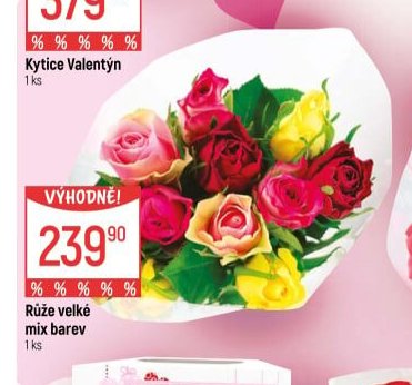 Růže velké mix barev