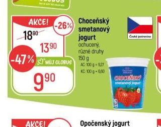 Choceňský smetanový jogurt