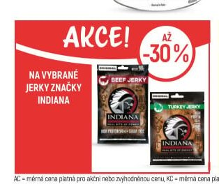 Na vybrané jerky značky Indiana - Globus akcniletaky.com