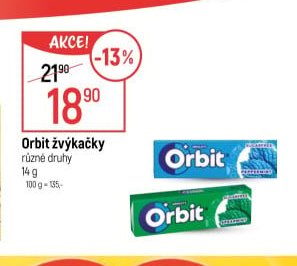 Orbit žvýkačky