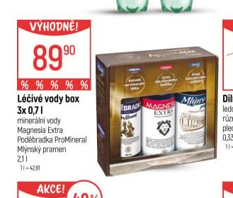 Léčivé vody box