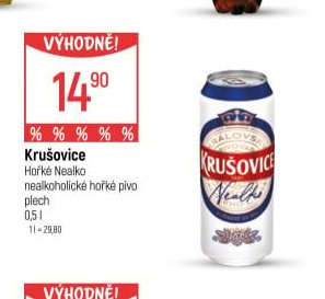 Krušovice Hořké Nealko - Globus akcniletaky.com