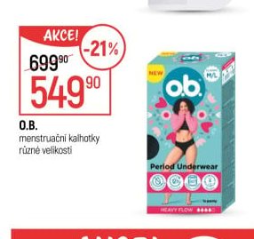 O.B. menstruační kalhotky