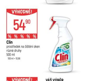 Clin prostředek na čištění oken