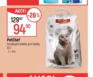 PetChef hrudkující stelivo pro kočky