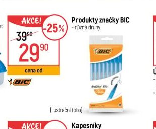 Produkty značky BIC