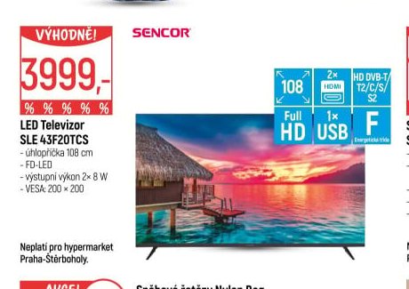 LED Televizor Sencor SLE 43F20TCS