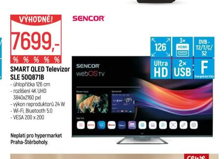 SMART QLED Televizor Sencor SLE 50Q871B