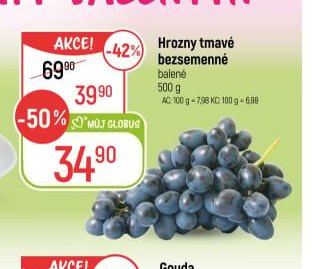 Hrozny tmavé bezsemenné