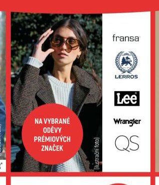 Prémiové značky (fransa, LERROS, Lee, Wrangler, QS)