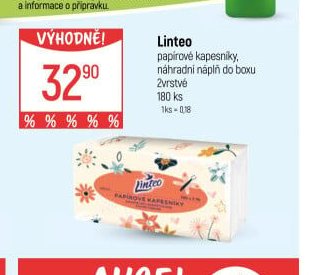 Linteo papírové kapesníky