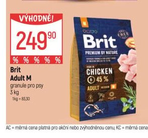 Brit Adult M granule pro psy