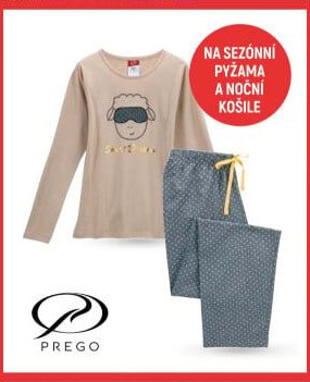 Sezónní pyžama a noční košile Prego