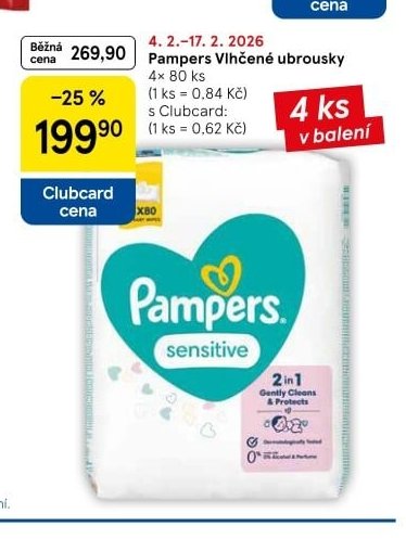 Pampers Vlhčené ubrousky - Tesco akcniletaky.com