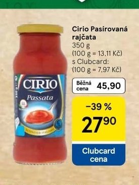 Cirio Pasírovaná rajčata
