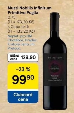 Musti Nobilis Infinitum Primitivo Puglia