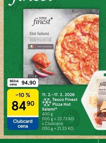 Tesco Finest Pizza Hot Salami