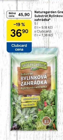 Naturegarden Green Substrát Bylinková zahrádka 5 l