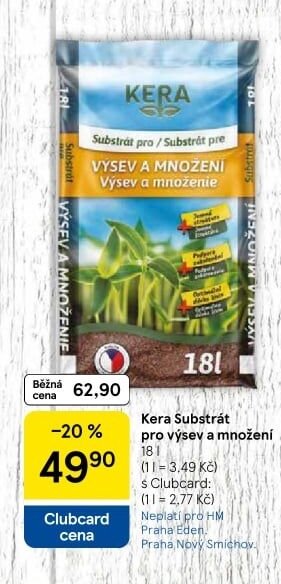 Kera Substrát pro výsev a množení 18 l