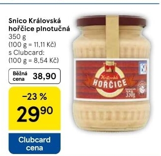 Hořčice Královská plnotučná Snico