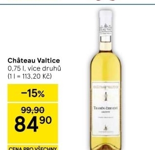 Vína Chateau Valtice