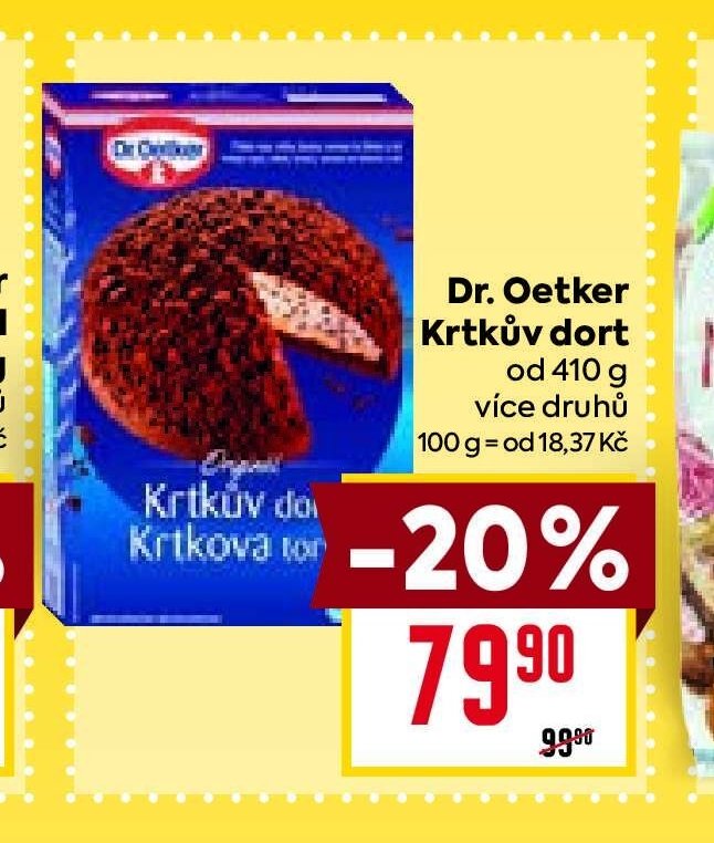 Dr. Oetker Krtkův dort 410 g - BILLA akcniletaky.com