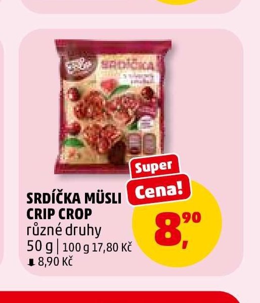 SRDÍČKA MÜSLI CRIP CROP