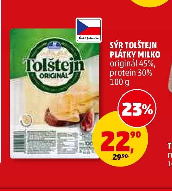 Sýr Tolštejn plátky Milko