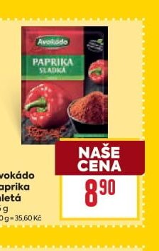 Avokádo Paprika mletá 25 g